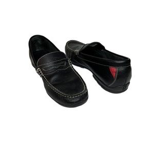 Footjoy 79047 Black Leather Penny Loafer Moc Toe Golf Shoes Men's Size 11M